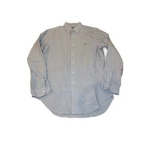 Ralph Lauren Men's Classic Fit Button Down Size Small Blue Checkered
